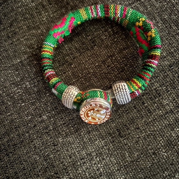 Colorful Beaded Bracelet with Silver Accents - Picture 1 of 2